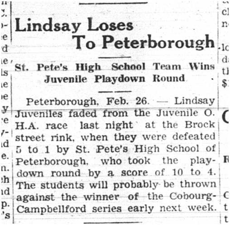 1938-03-03 Hockey -Juvenile Playoffs