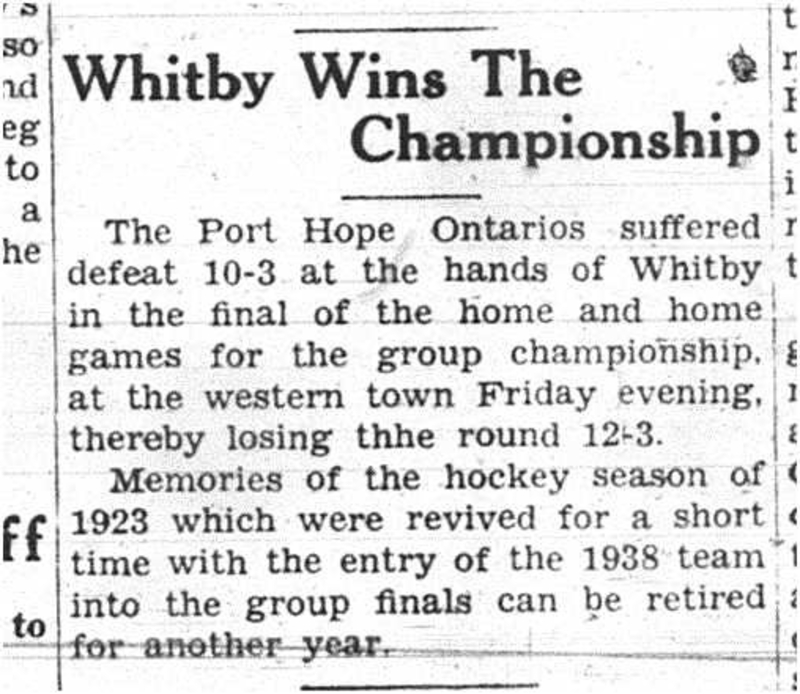1938-03-03 Hockey -Whitby wins Championship vs PH