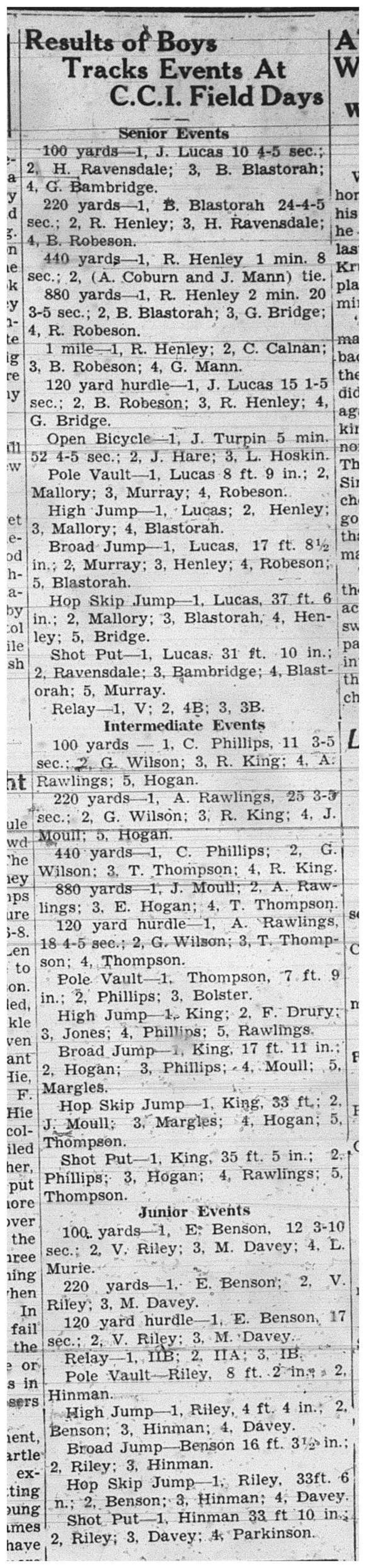 1938-05-19 School -CCI field day