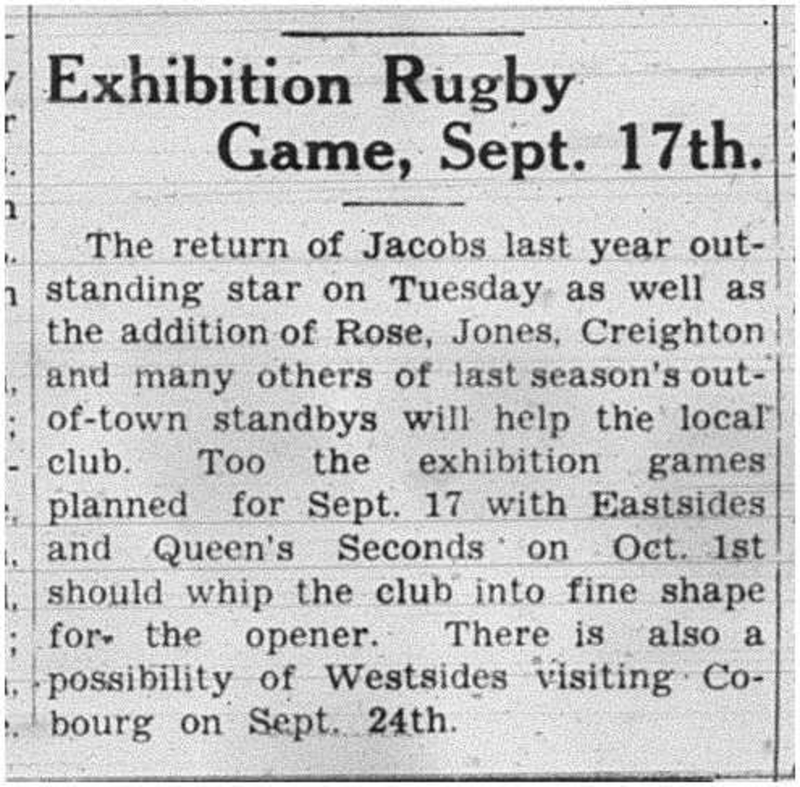 1938-09-08 Football -Intermediate GG Exhibition