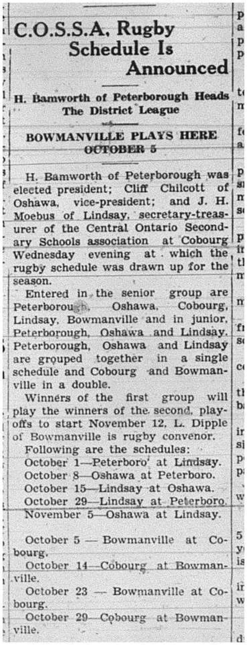 1938-09-29 School -CCI Football schedule