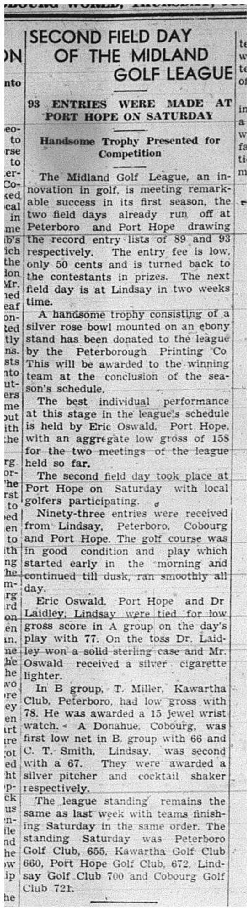 1939-06-15 Golf -Midland League Field Days Popular