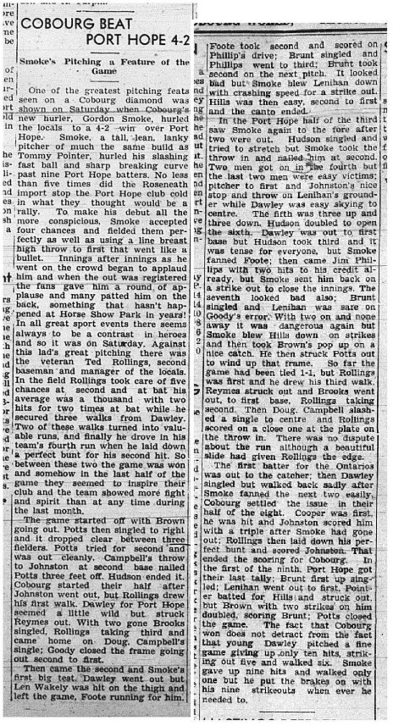 1939-07-13 Baseball -Intermediates vs PH-Smoke Outstanding