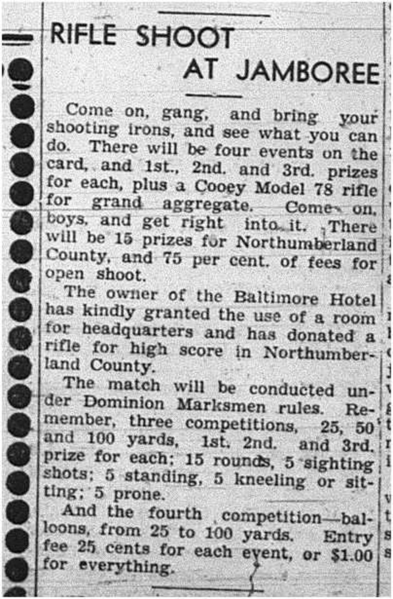 1939-08-03 Shooting -Rifle Shoot at Jamboree