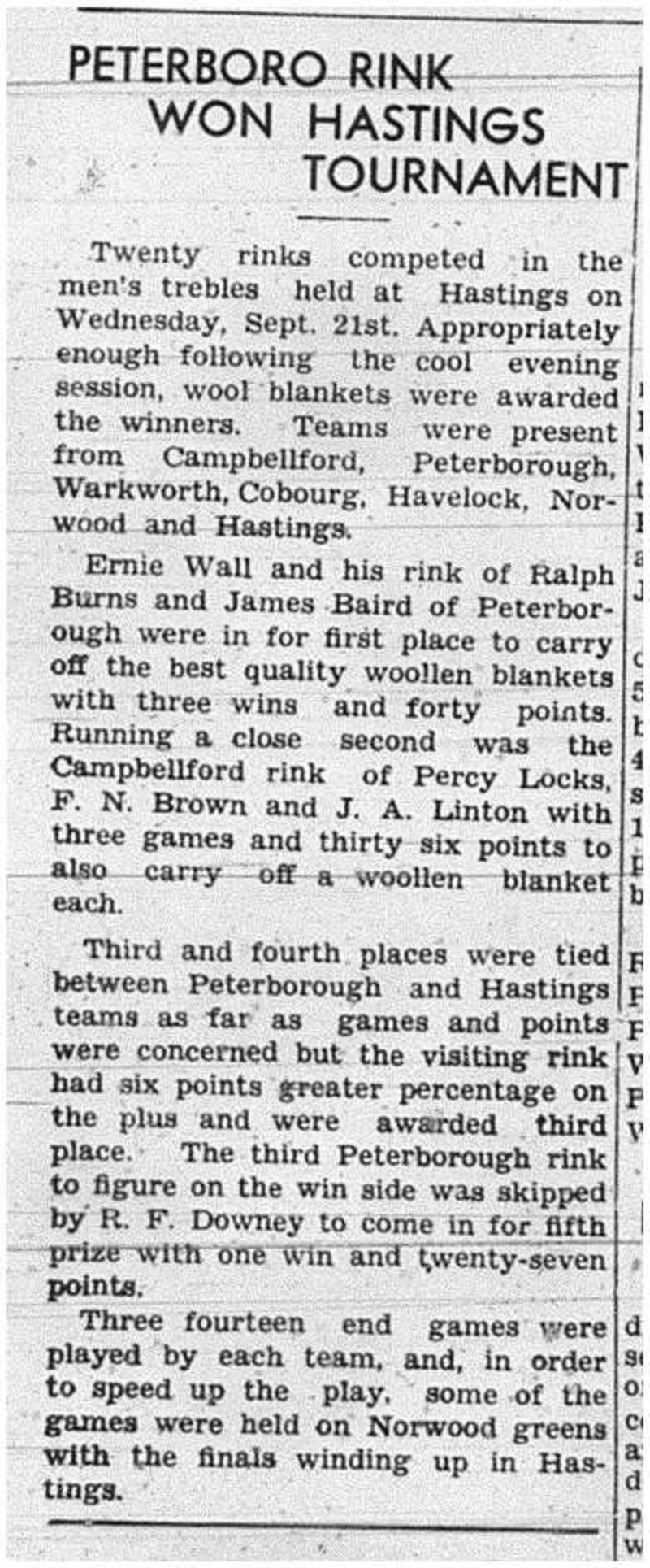 1939-09-28 Lawn Bowling -Mens Trebles at Hastings