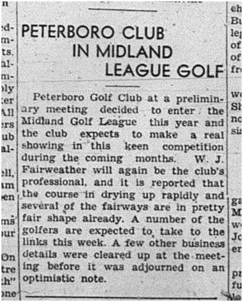 1940-05-02 Golf -Peterborough joins Midland League