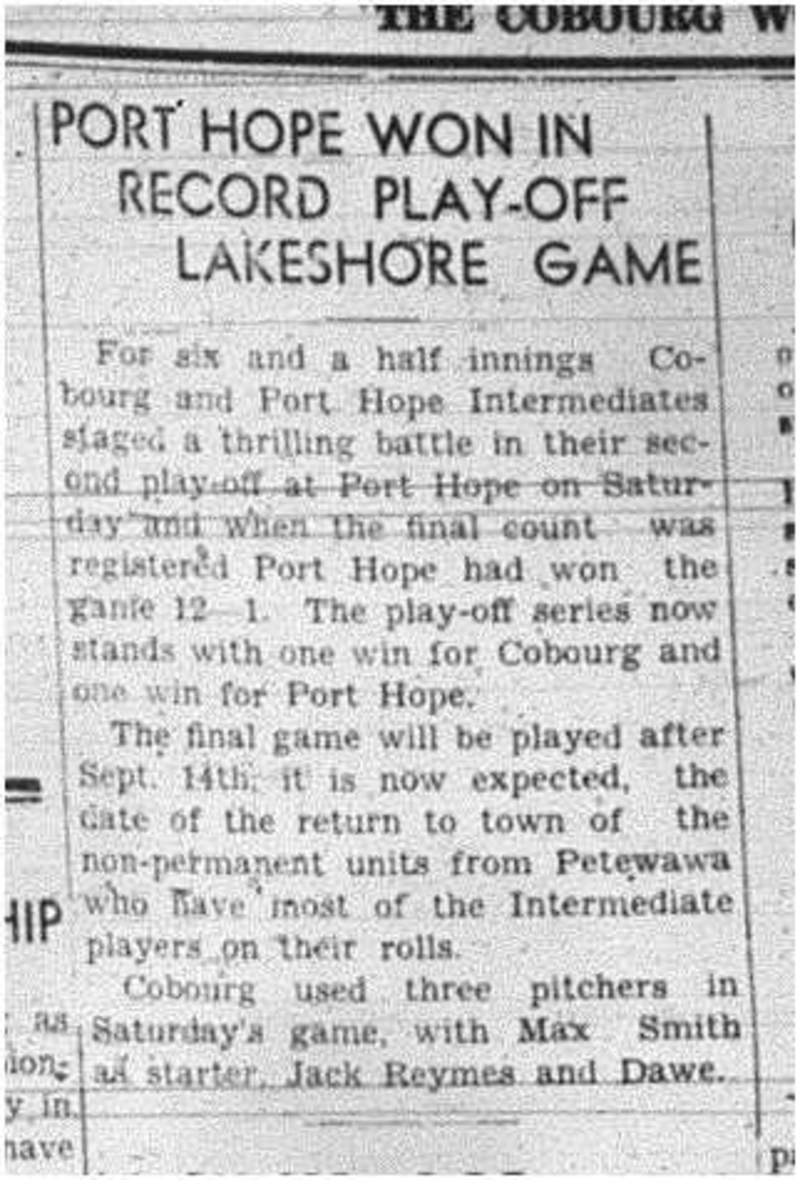 1940-09-05 Baseball -Intermediates vs PH Game 2