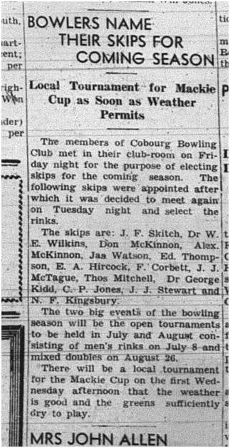 1942-06-04 Lawn Bowling
