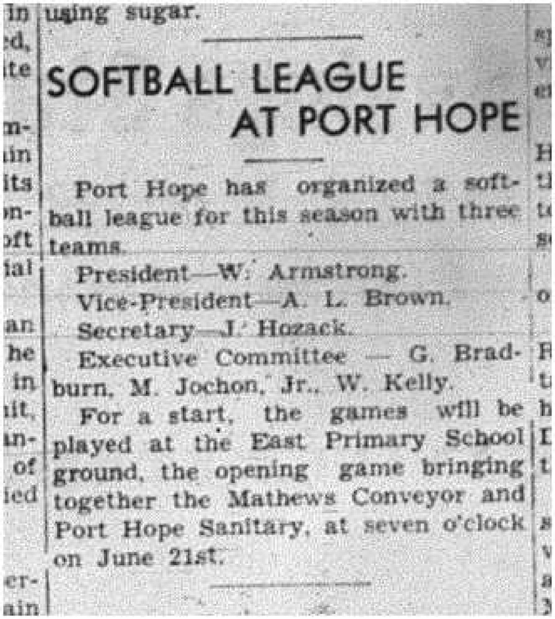 1943-06-10 Softball - Men