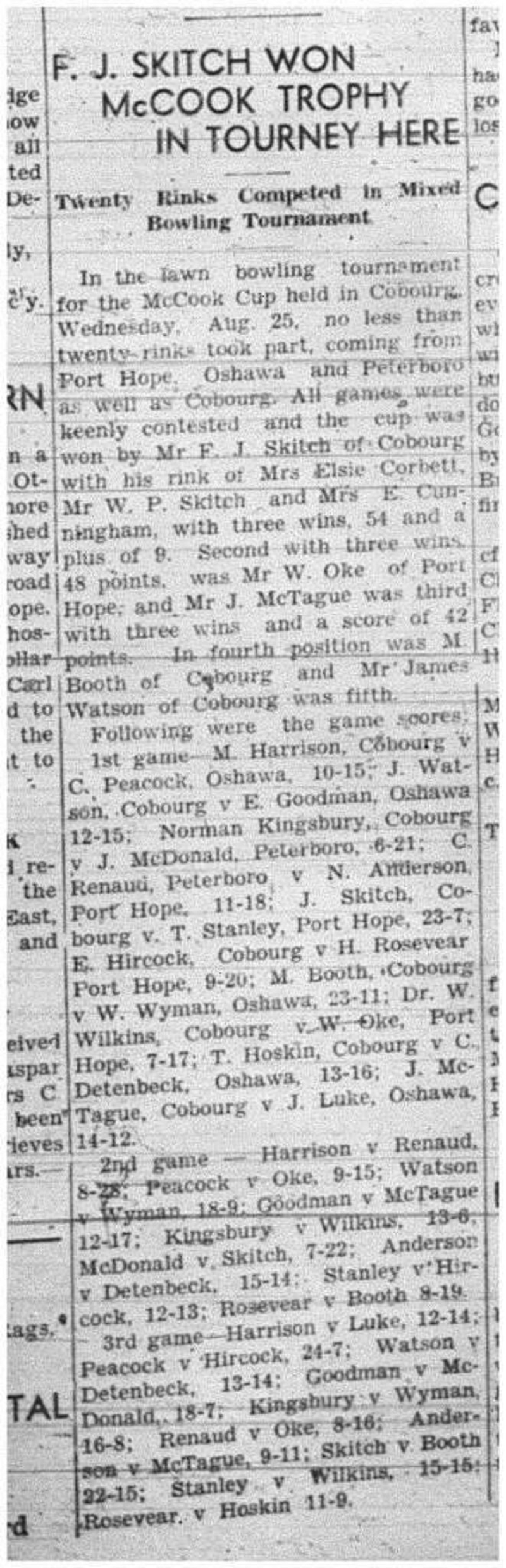 1943-09-02 Lawn Bowling