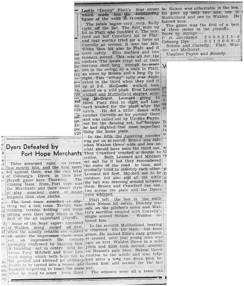 1944-08-17 Softball -Mens League Playoff
