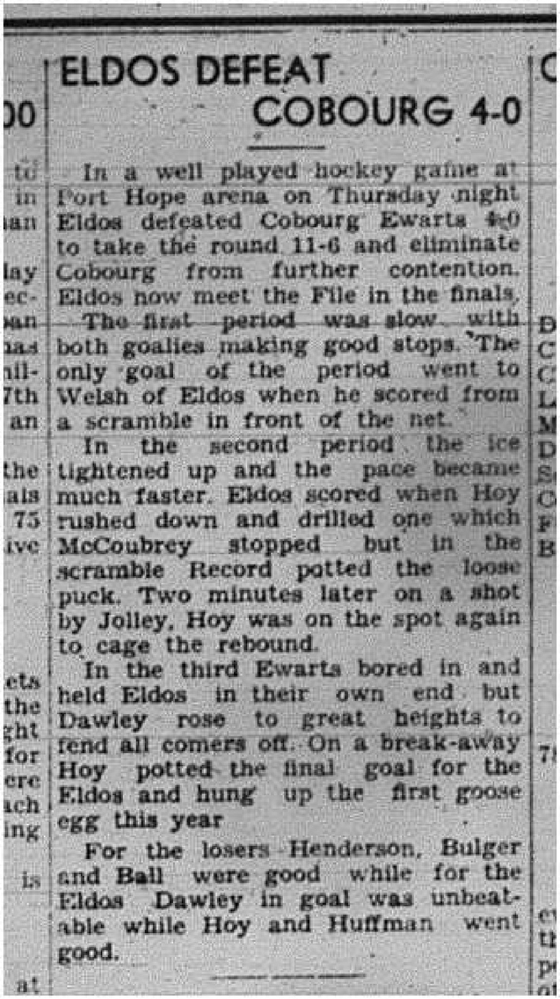 1945-03-15 Hockey - Town