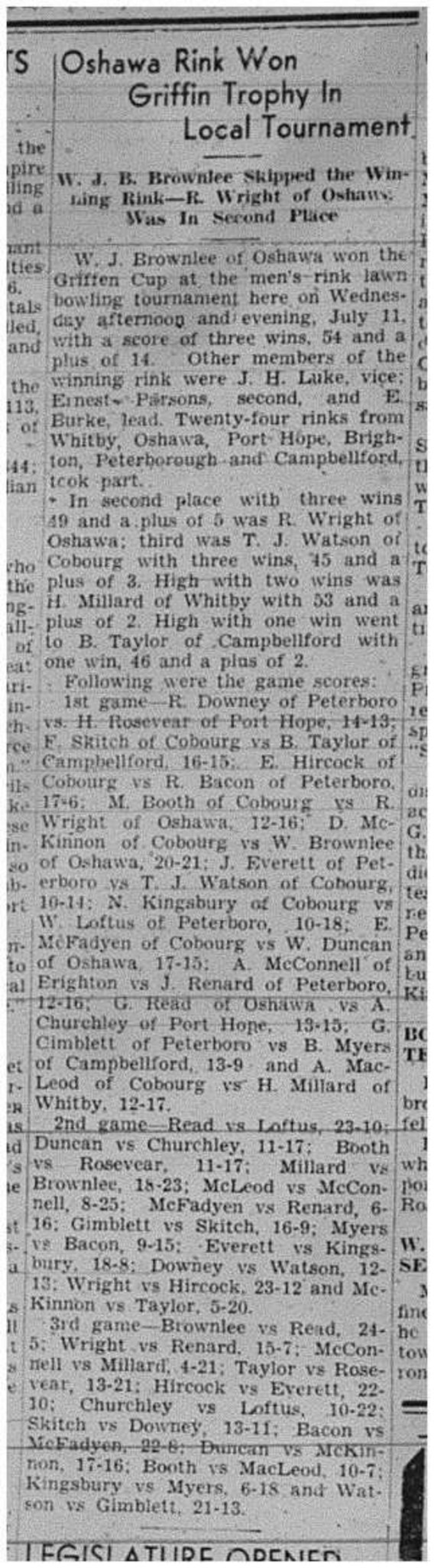 1945-07-19 Lawn Bowling