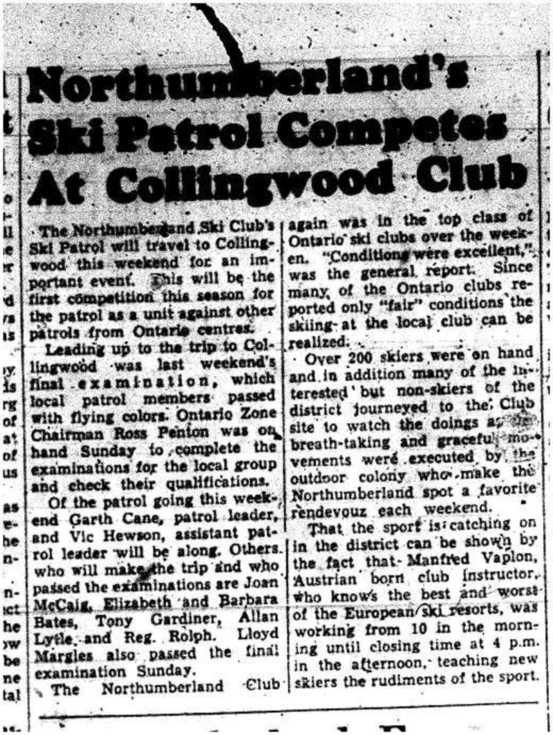 1955-01-27 Skiing -Northumberland Ski Club