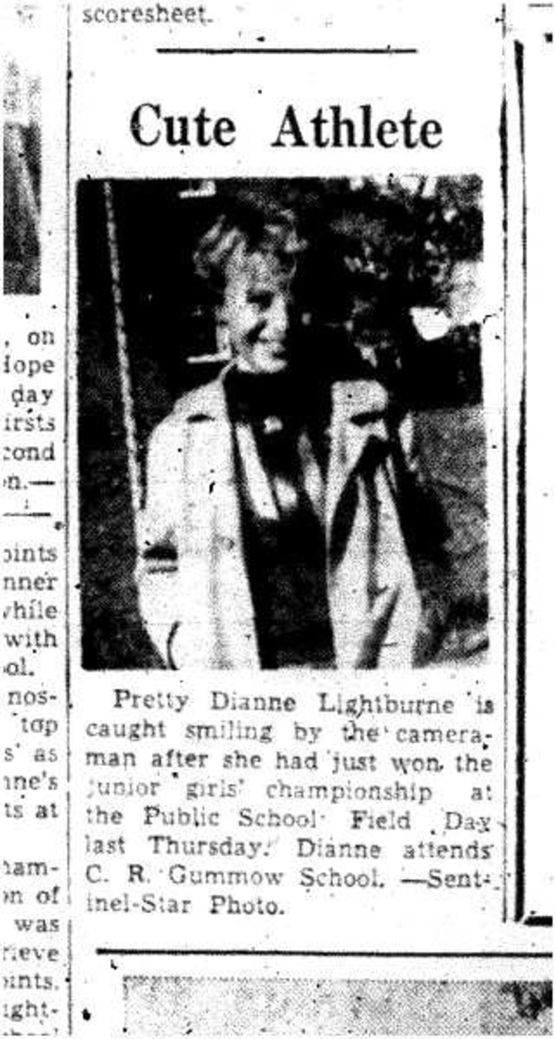 1957-10-17 School -Lightburne Junior Girls Champ Field Day