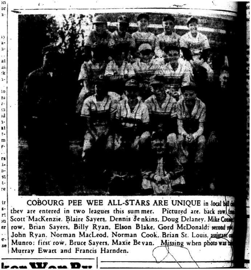 1958-07-03 Baseball -PeeWee Allstars pic