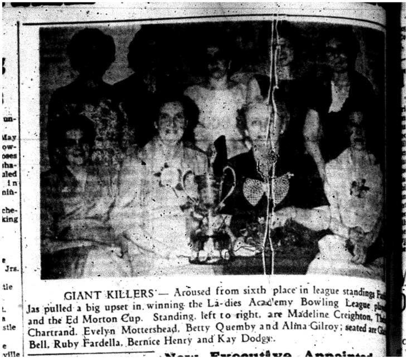 1959-05-14 Bowling -Ladies Academy League Winners