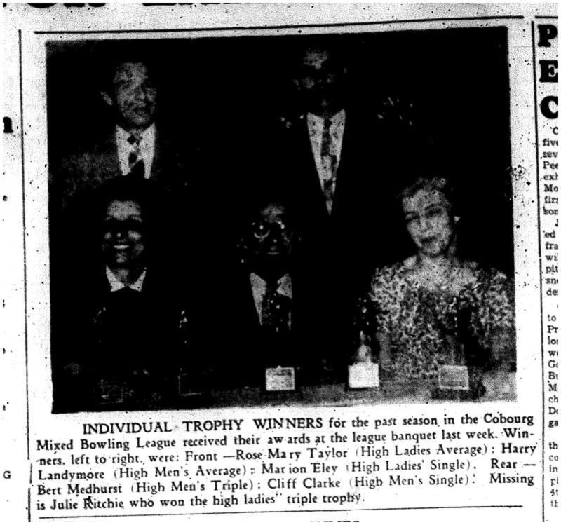 1959-05-21 Bowling -Mixed League Winners