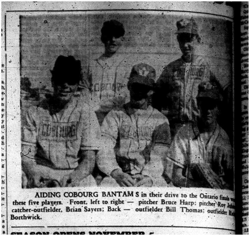 1959-10-09 Baseball -Bantam players pic