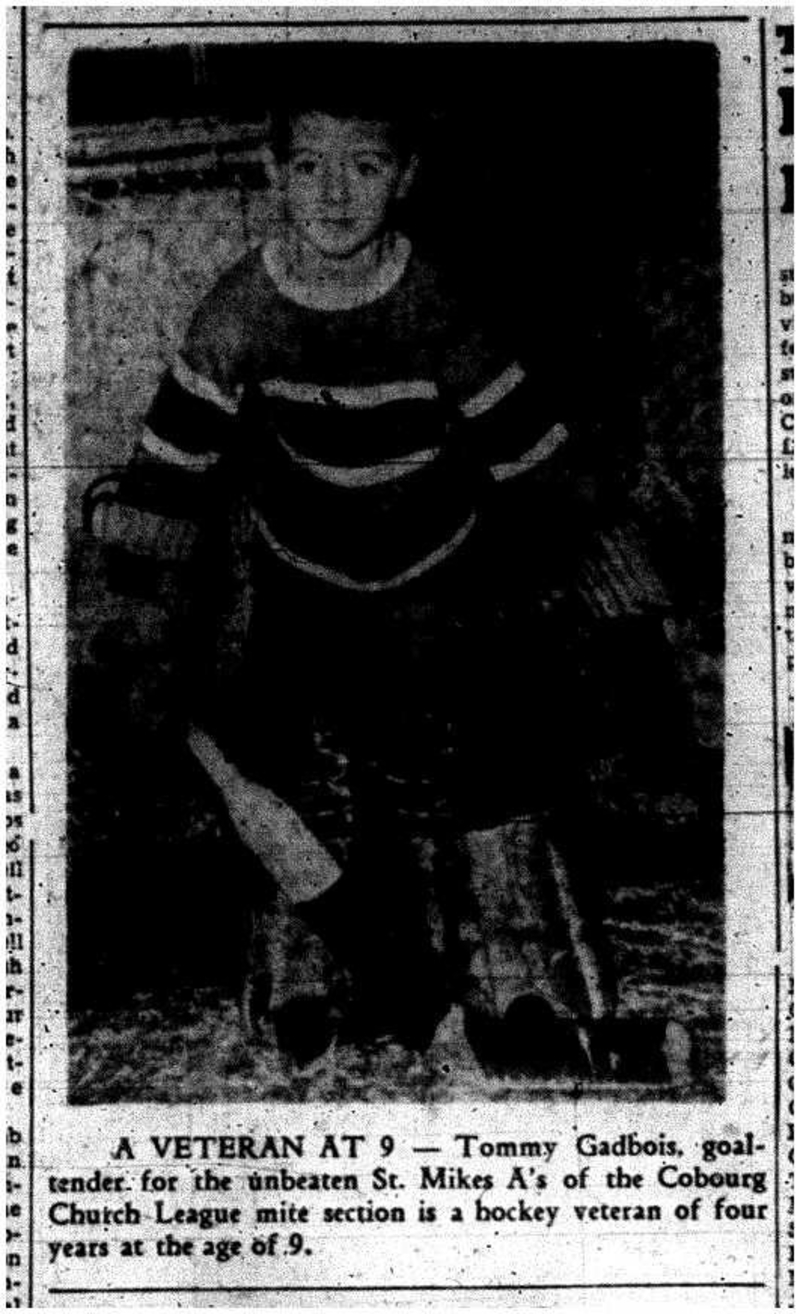 1959-11-26 Hockey -CCHL Mite Gadbois