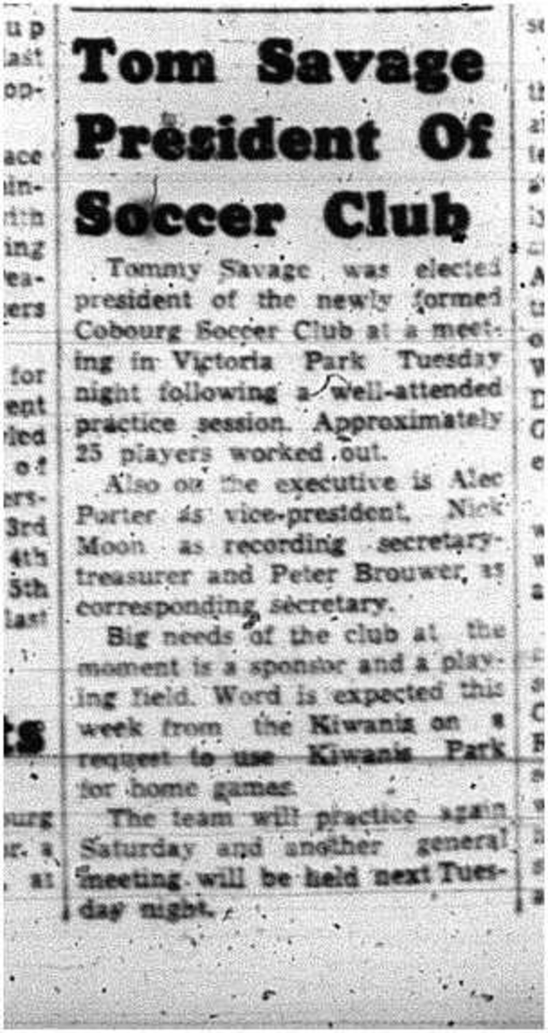 1960-05-05 Soccer -Savage new Prez
