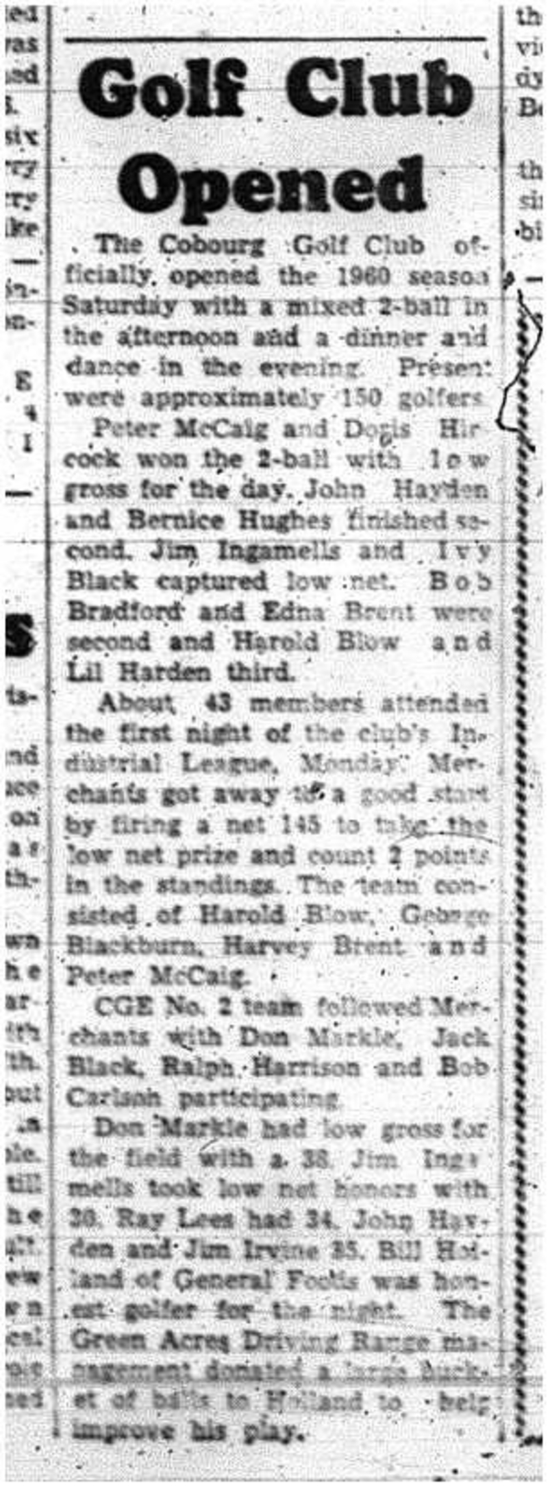 1960-06-02 Golf -Season opens w-mixed 2 ball tourney & dinner