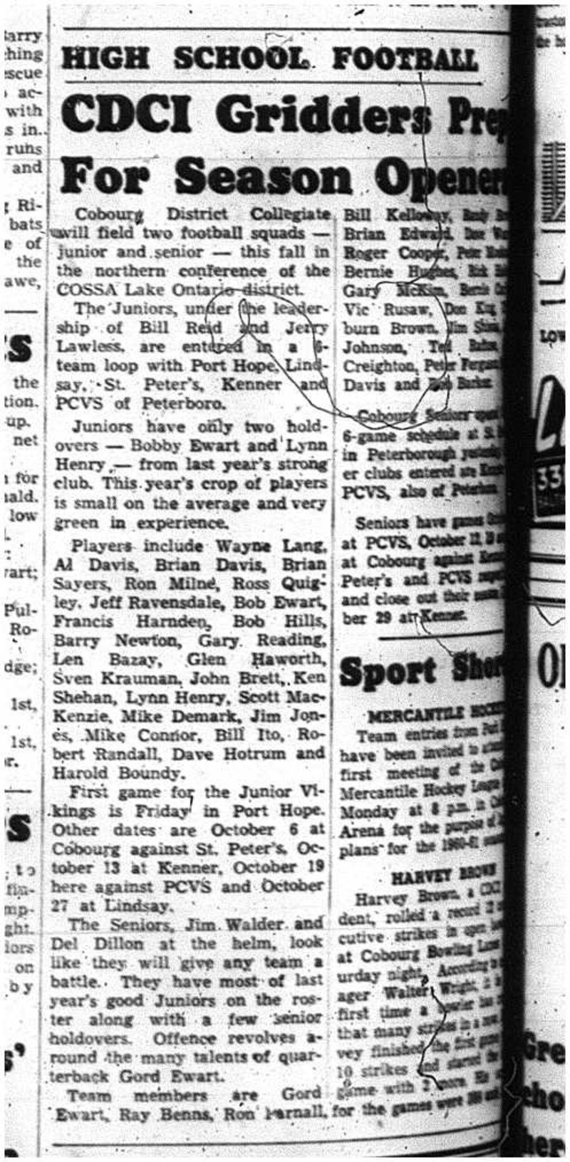 1960-09-29 School -CDCI Football teams prepare
