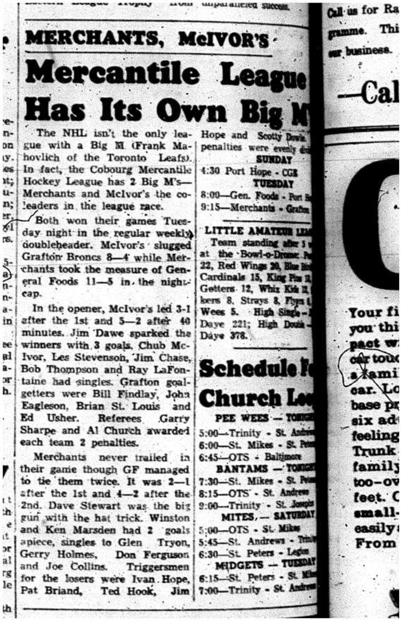 1960-11-24 Hockey Mercantile League