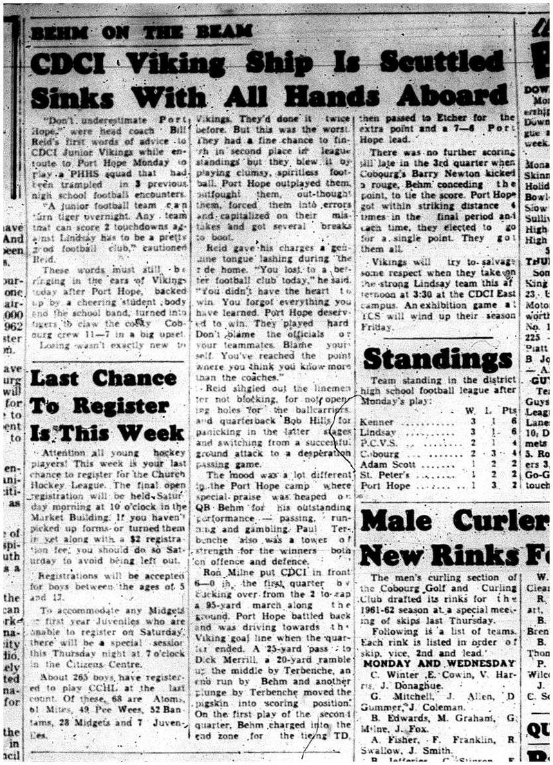 1961-10-18 School -CDCI Football Juniors vs PH