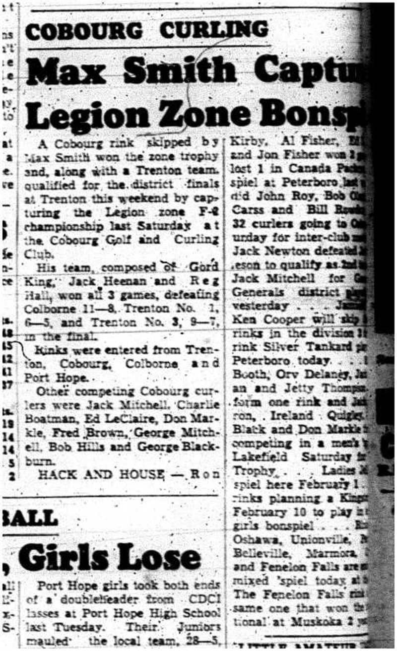 1962-01-17 Curling -Zone trophy win