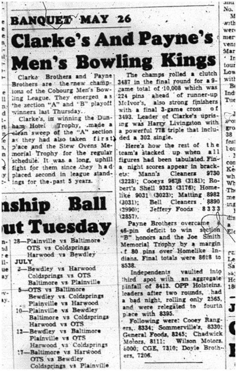 1962-05-16 Bowling -Mens League