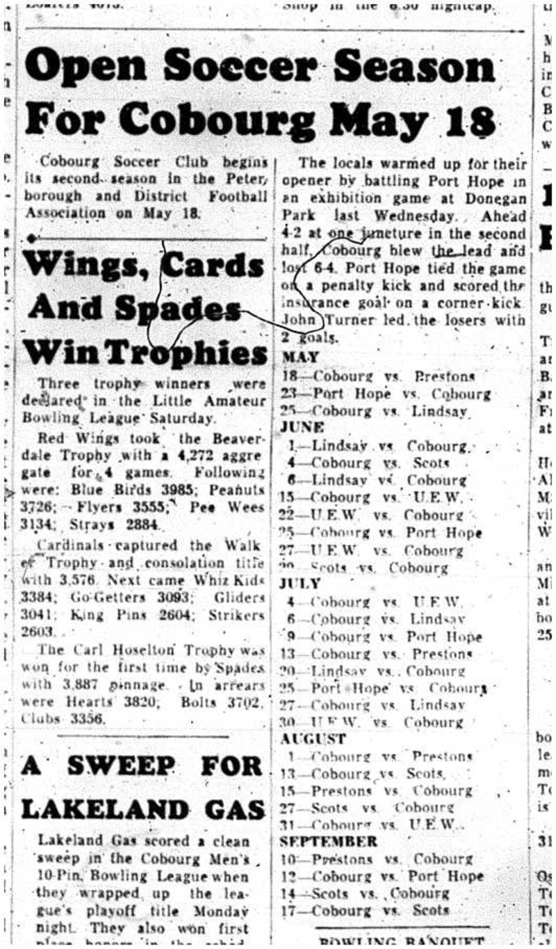 1963-05-08 Soccer -League schedule