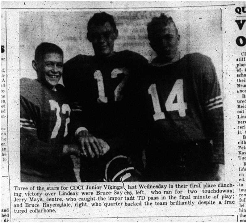 1963-10-23 School -Football CDCI East 3 players pic