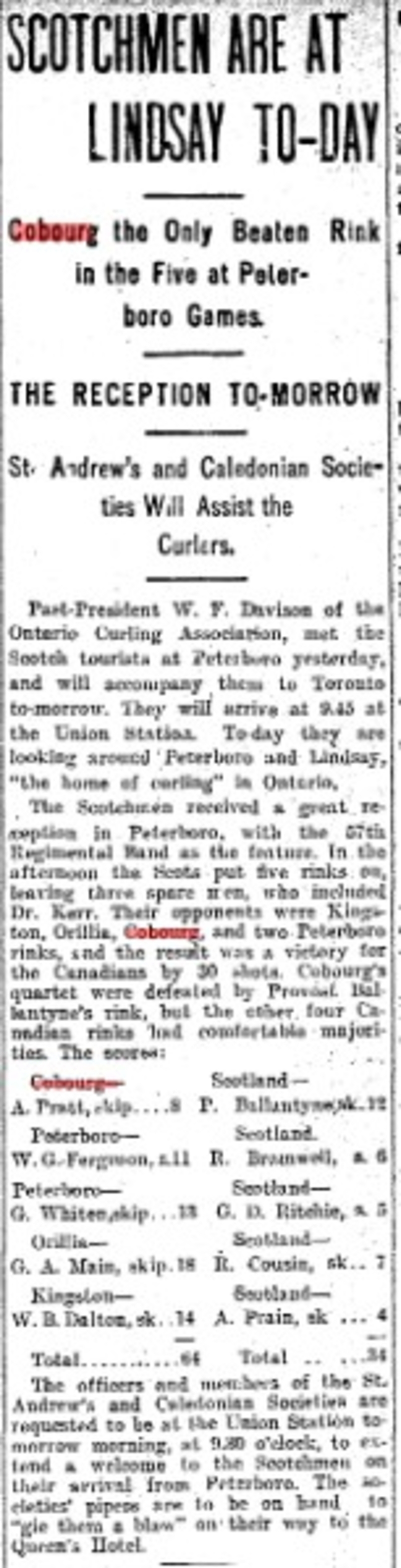 1903-01-21 Curling -Cobourg vs Scotland-TO Star