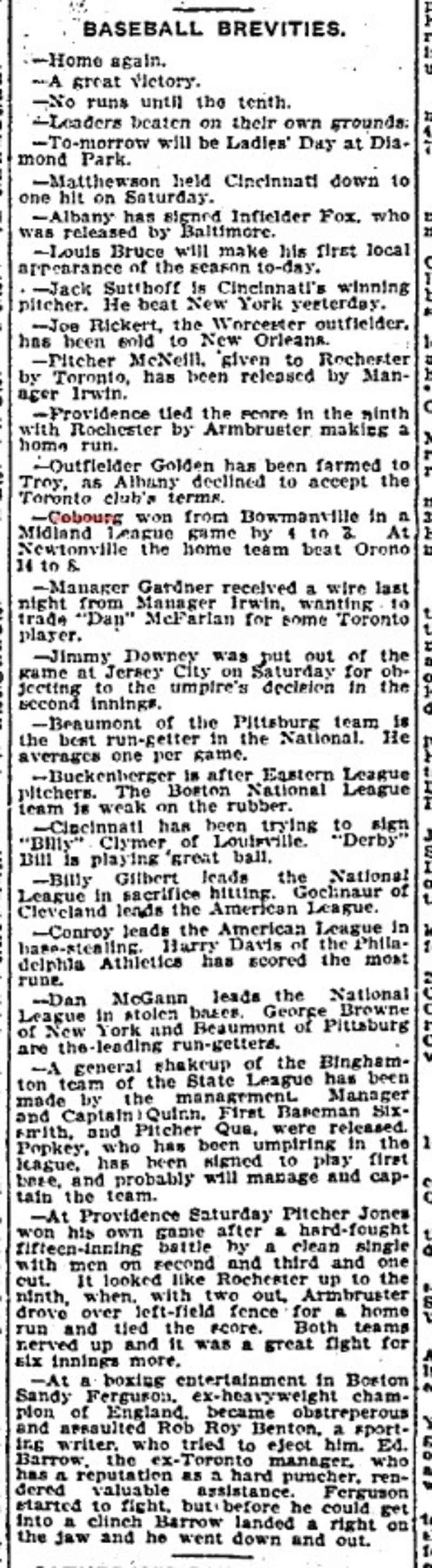1903-06-15 Baseball -Cobourg vs Bowmanville-TO Star