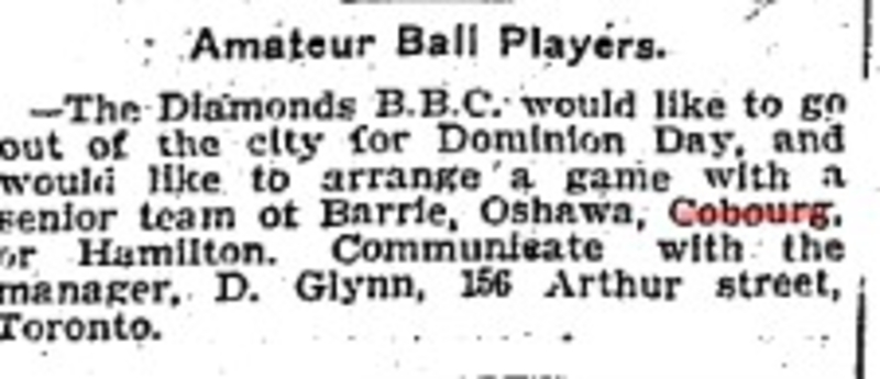 1904-06-18 Baseball -Team looking for Dominion Day game-TO Star
