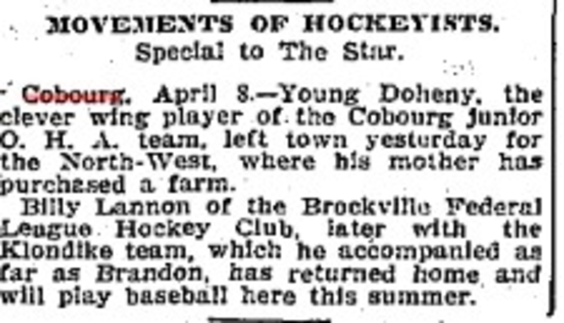 1905-04-08 Hockey -Junior player  moving