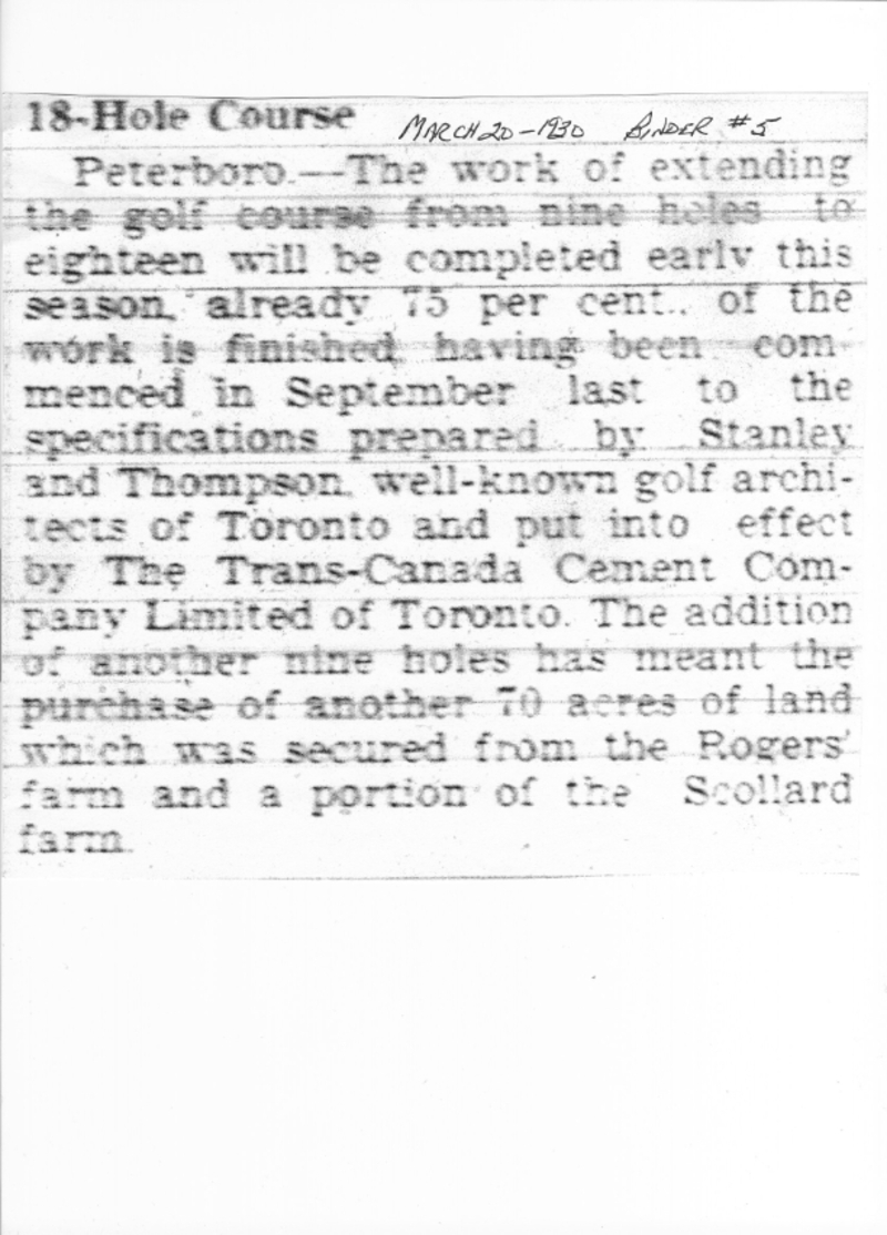 1930-03-20 Golf -Ptbo