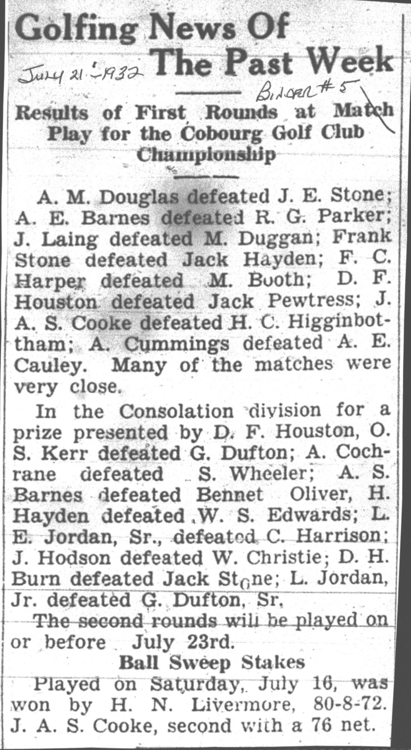 1932-07-21 Golf -Golf news