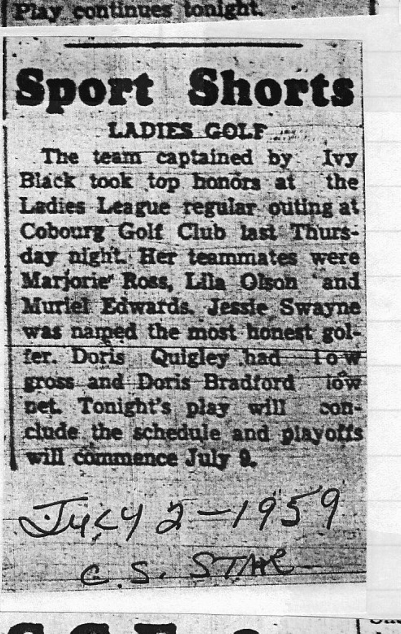 1959-07-02 Golf -Ladies