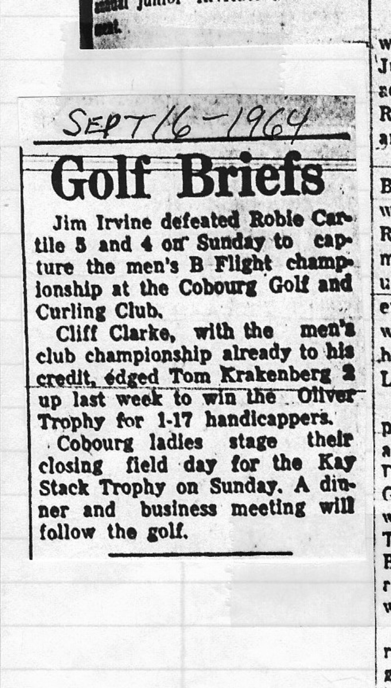 1964-09-16 Golf -B Flight Championship