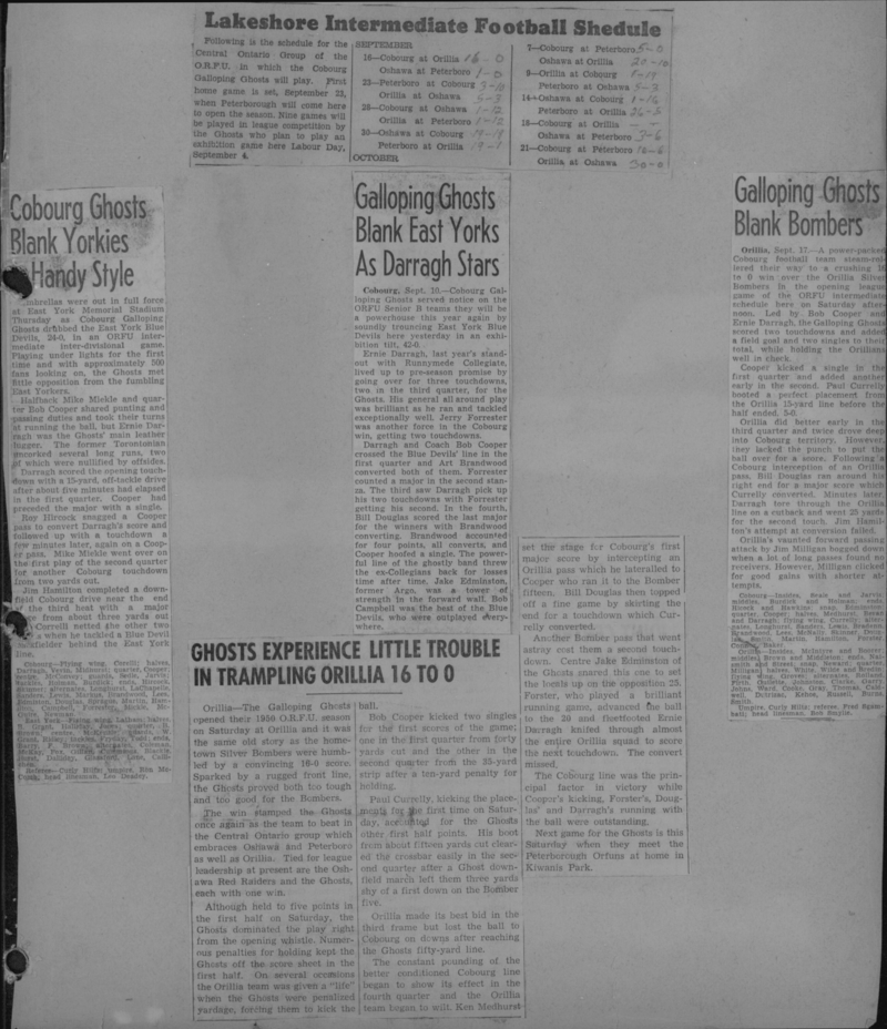 Football -Galloping Ghosts -1950 -A01- season