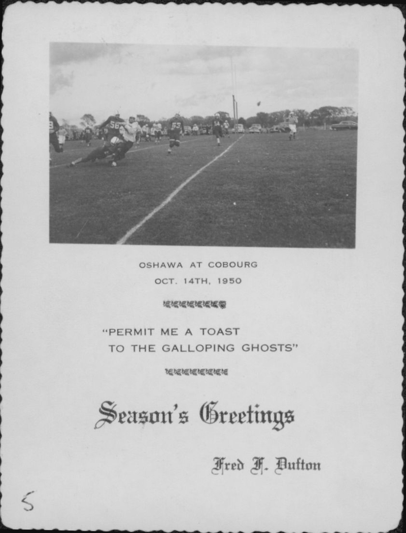 Football -Galloping Ghosts -1950 -P04-greeting card