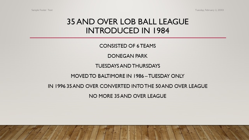 Leagues introduced and taken over