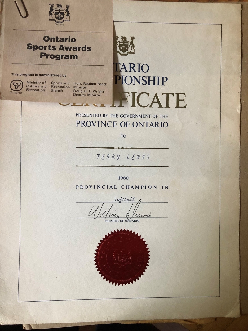 TL055-Fastball Provincial champions 1980