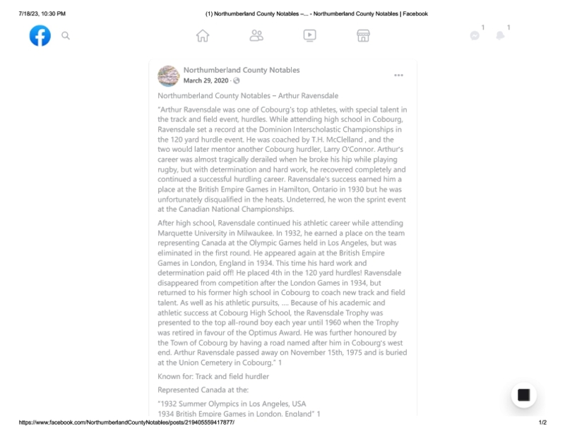 AR008-A Ravensdale- Northumberland County Notables-1