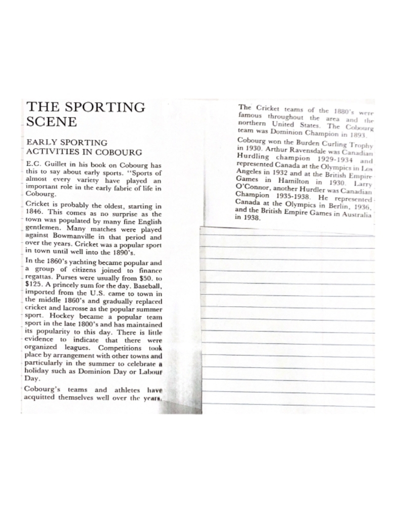AR014-Track and Field -The Sporting Scene (no date)