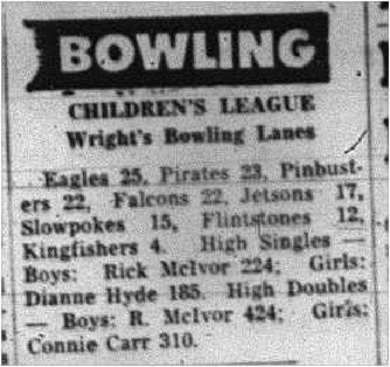 1964-01-01 Bowling -Childrens league