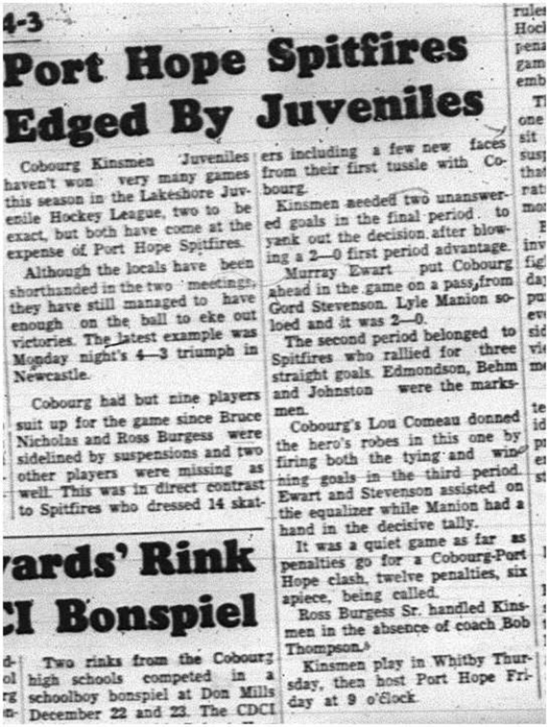 1964-01-01 Hockey -Juveniles vs. PH