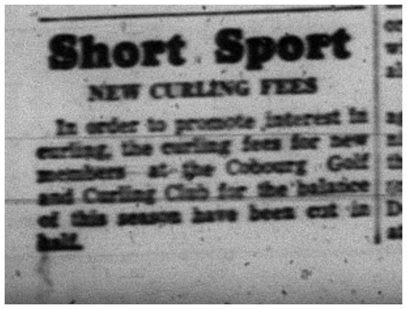1964-01-29 Curling -Short Sport